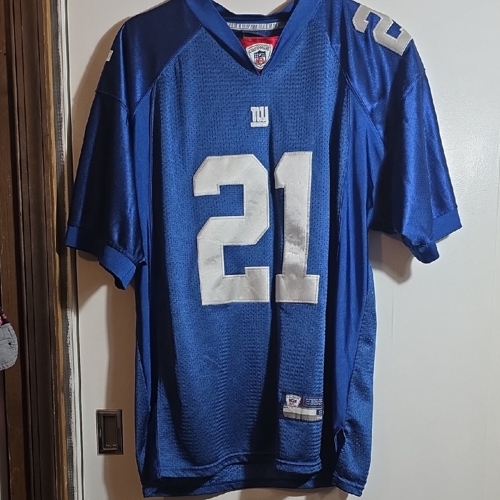 Reebok Tiki Barber #21 NY Giants NFL Onfield Jersey